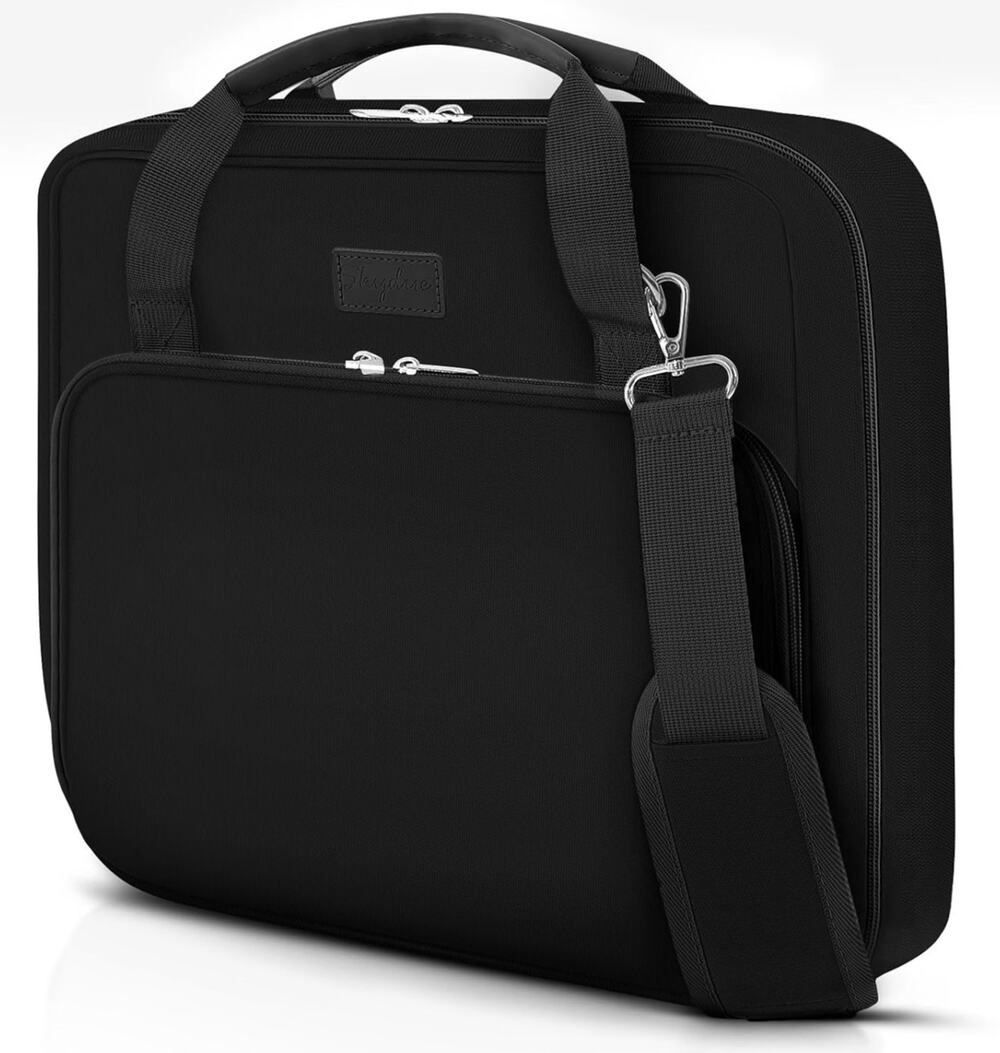 SKYDUE Zipper Binder 3 Inch D-Ring School Binder, Oxford Fabric School Organizer